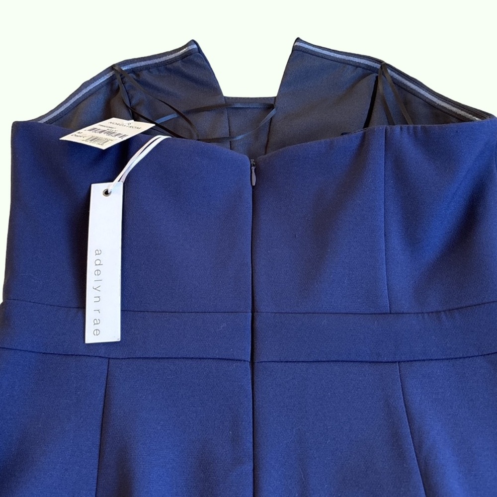 Adelyn Rae Midnight Blue Strapless Dress NWT Medium - Picture 7 of 9